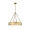 Z-Lite Anders Chandelier, 3-Light, 22 In.W x 4 In.H, Rubbed Brass/marbling 1944P22-RB-LED - alternate 1